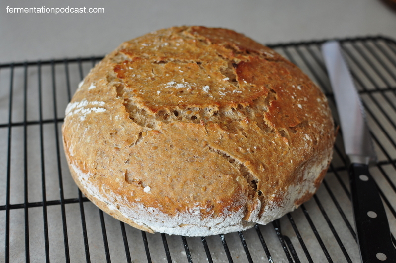 Artisan Multigrain NoKnead Bread Recipe The Fermentation Podcast