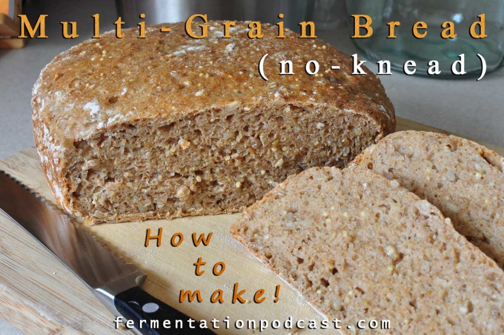 How to make artisan multigrain no-knead bread recipe