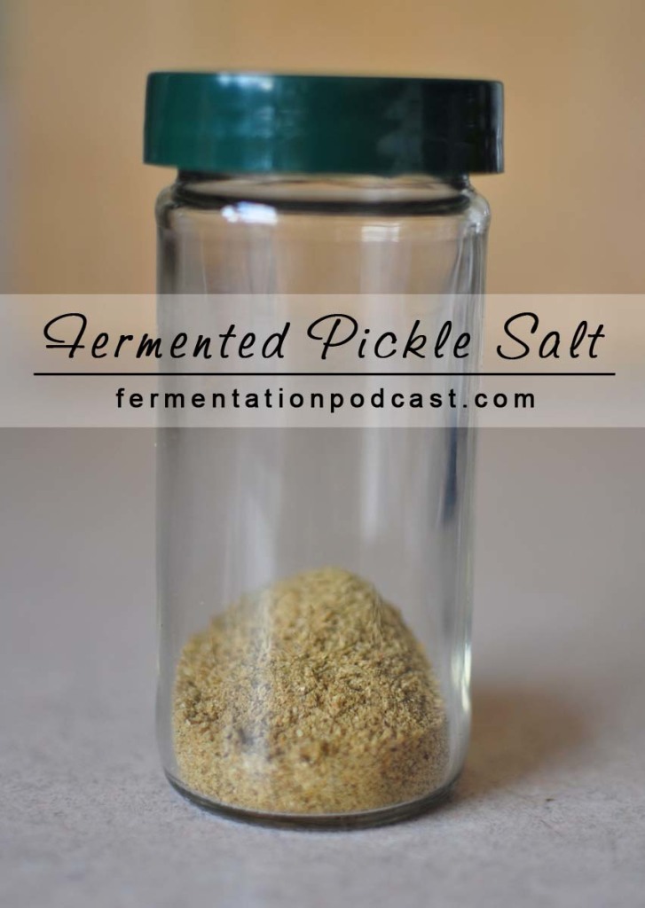 Fermented pickle salt recipe
