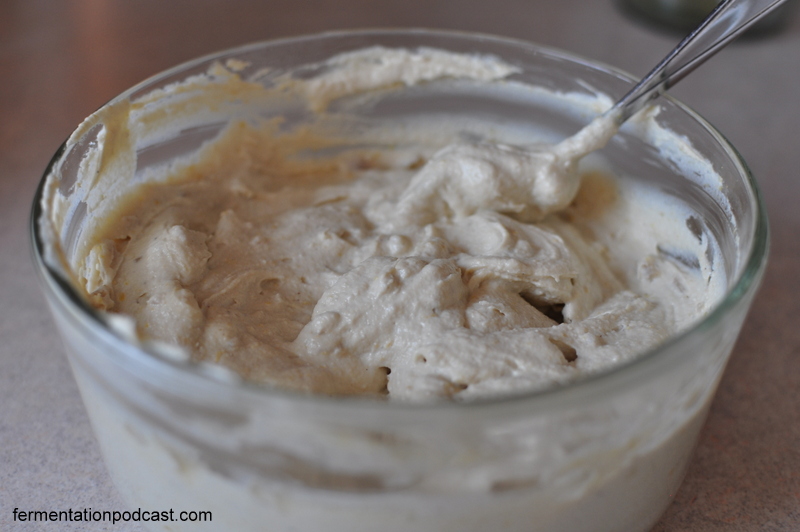 Stir Ingredients into Cashew Cheese