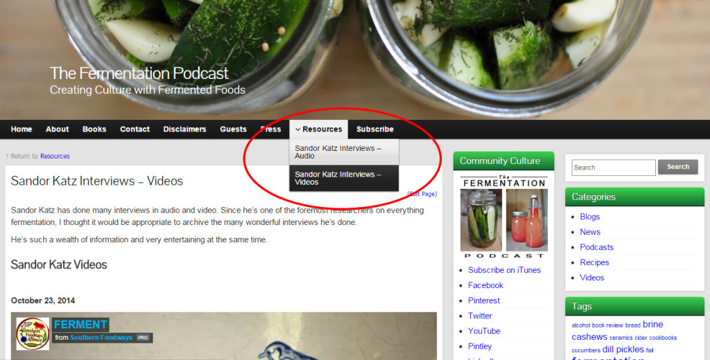 Fermentation Podcast Resources