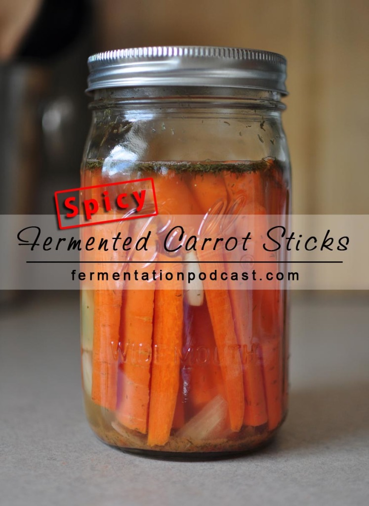 Spicy Fermented Carrots Sticks Recipe